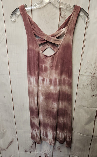 American Eagle Women's Size L Pink Tie Dye Dress