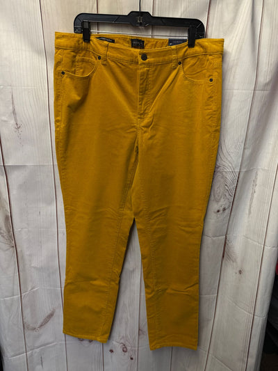 NWT Talbots Women's Size 14 Yellow Pants