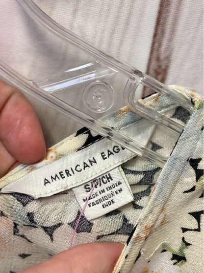 American Eagle Women's Size S White Floral Dress
