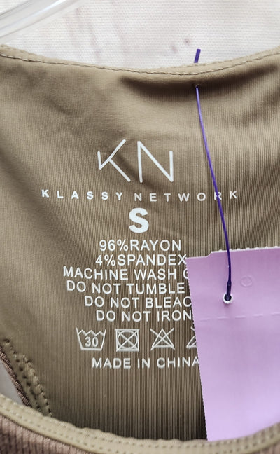 Klassy Network Women's Size S Brown Dress