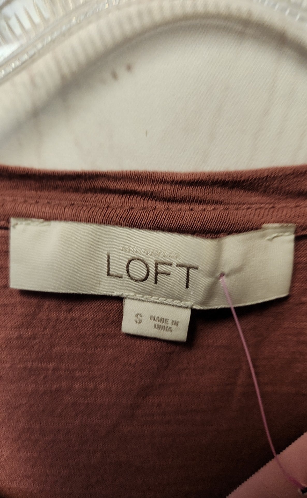 Loft Women's Size S Pink Short Sleeve Top