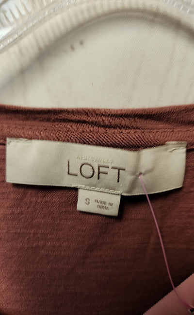 Loft Women's Size S Pink Short Sleeve Top