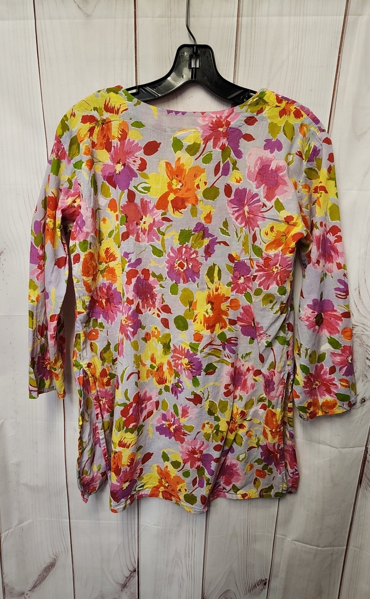 Women's Size M Gray Floral Cover-Up