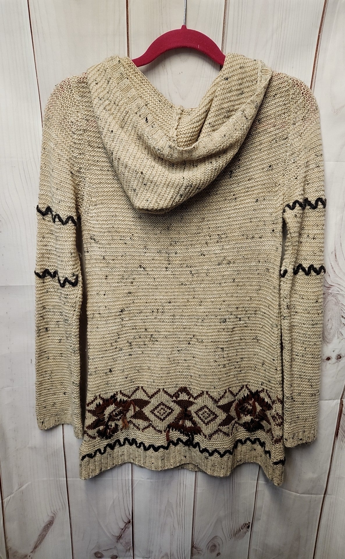Free People Women's Size M Brown Hooded Sweater