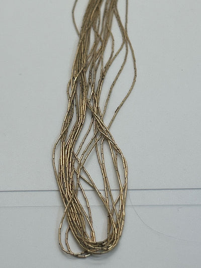 12K GF Gold Liquid 10 Strand Necklace 17"