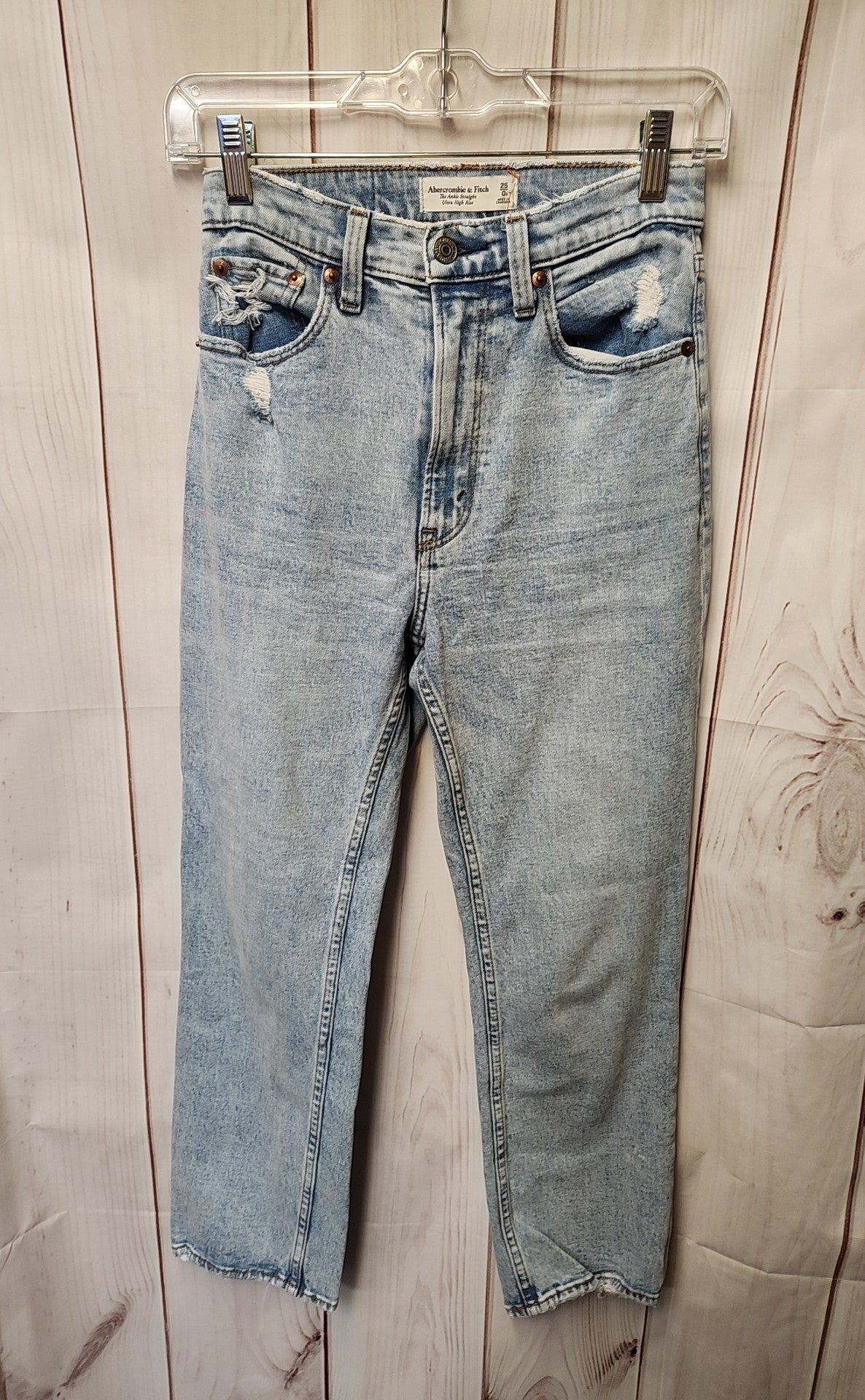 Abercrombie & Fitch Women's Size 25 (0) Blue Jeans The Ankle Straight