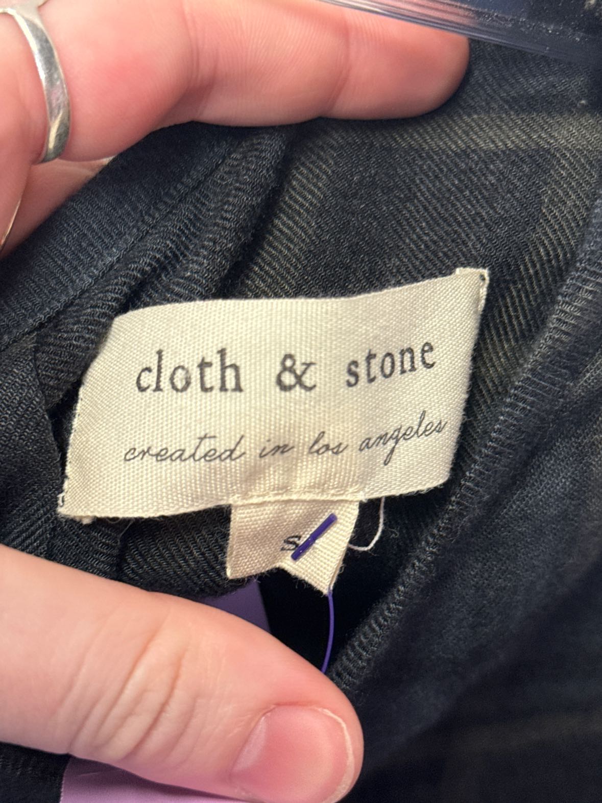 Cloth & Stone Women's Size S Gray Short Sleeve Top