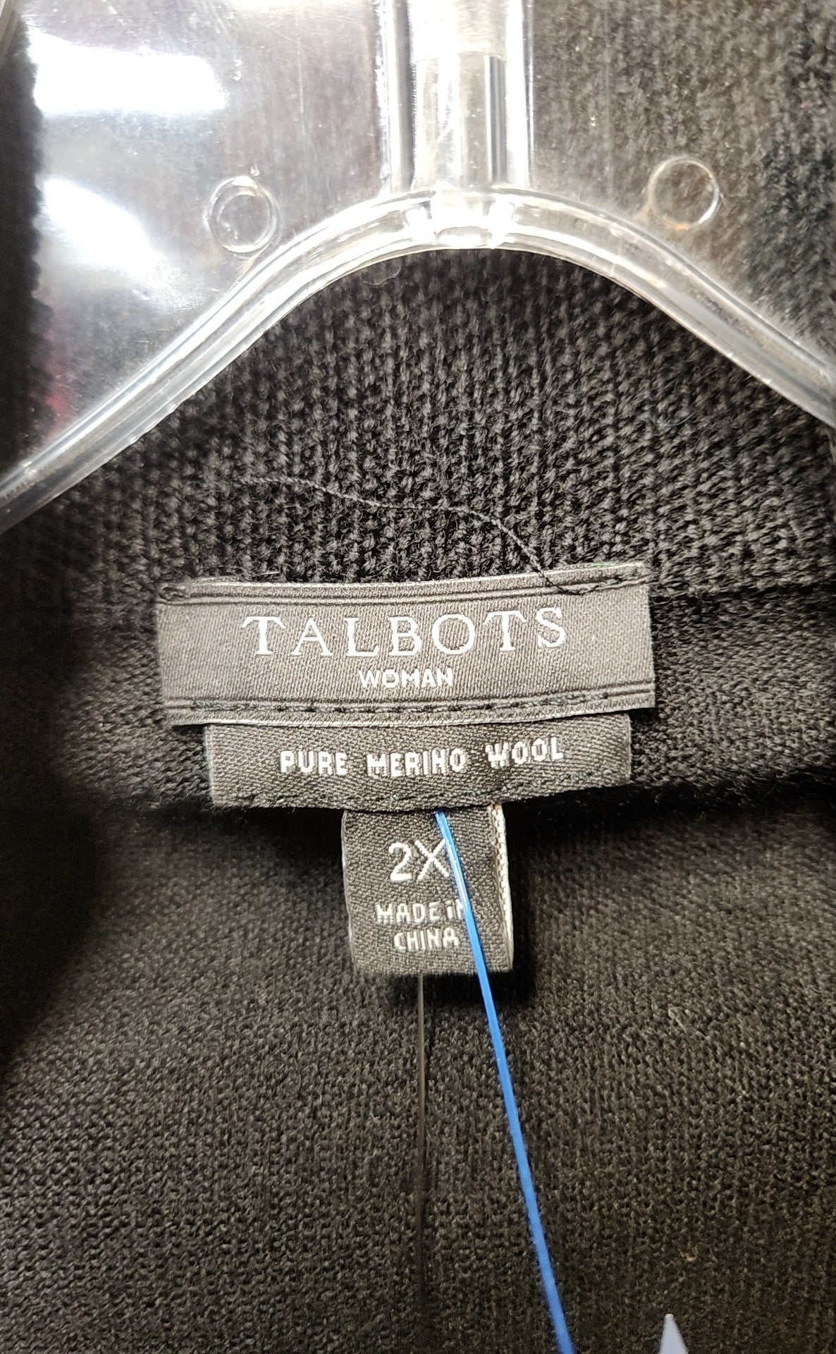 NWT Talbots Women's Size 2X Black Cardigan