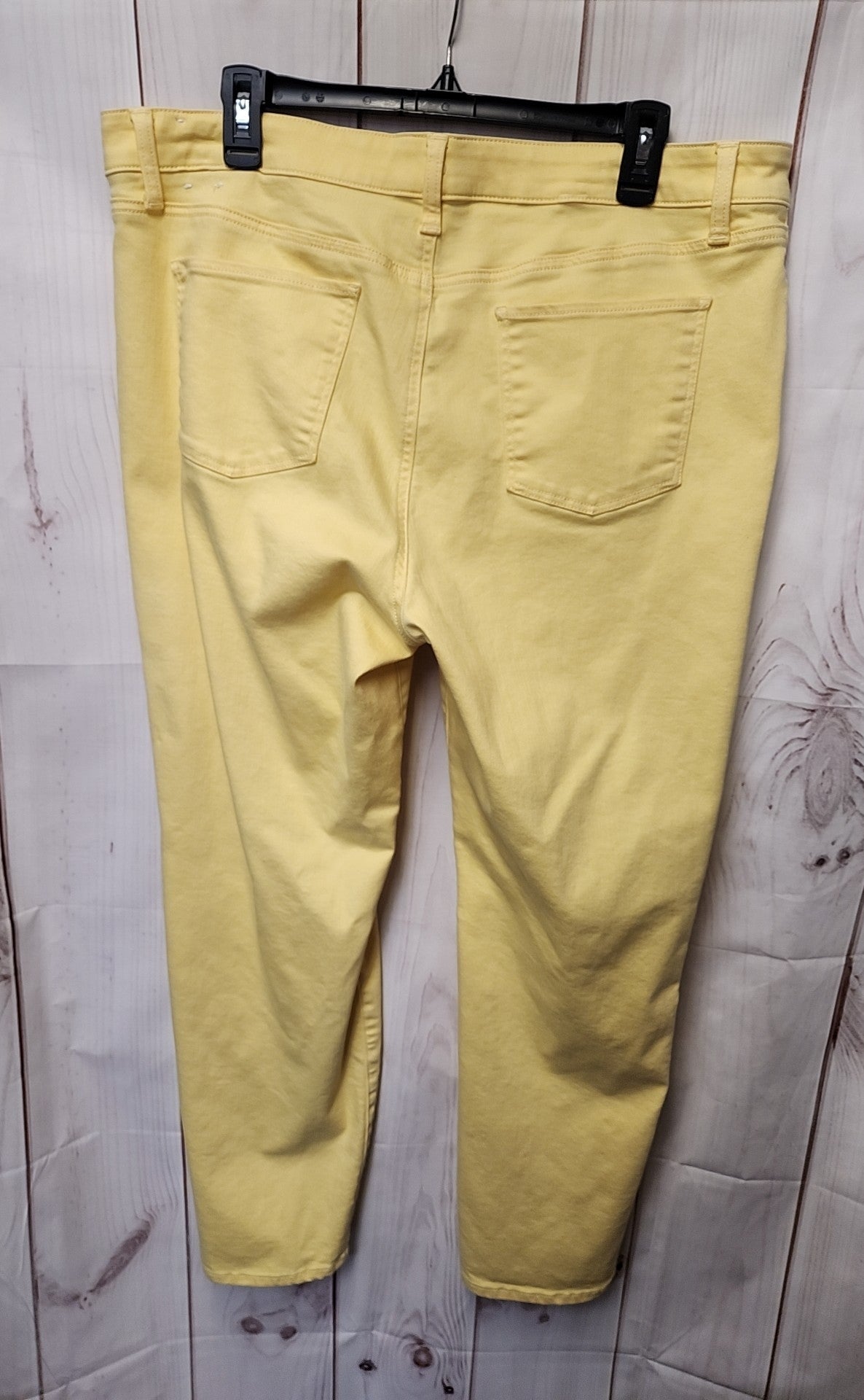 Talbots Women's Size 33 (15-16) Yellow Jeans Slim Ankle Jean
