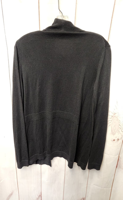 Talbots Women's Size L Petite Black Cardigan