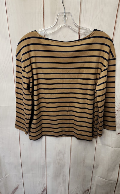 Lands End Women's Size S Brown 3/4 Sleeve Top