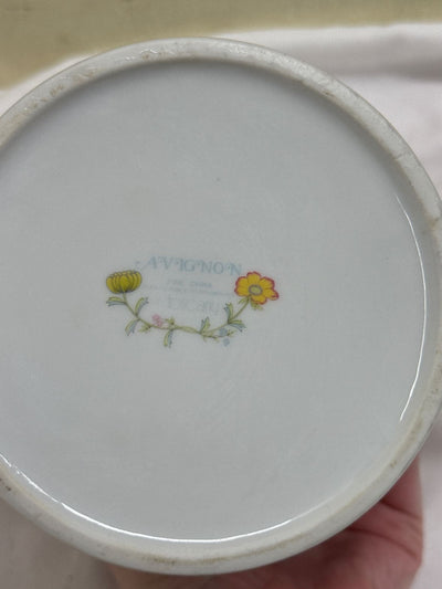 Toscany Avignon White Floral Porcelain Tea Pot