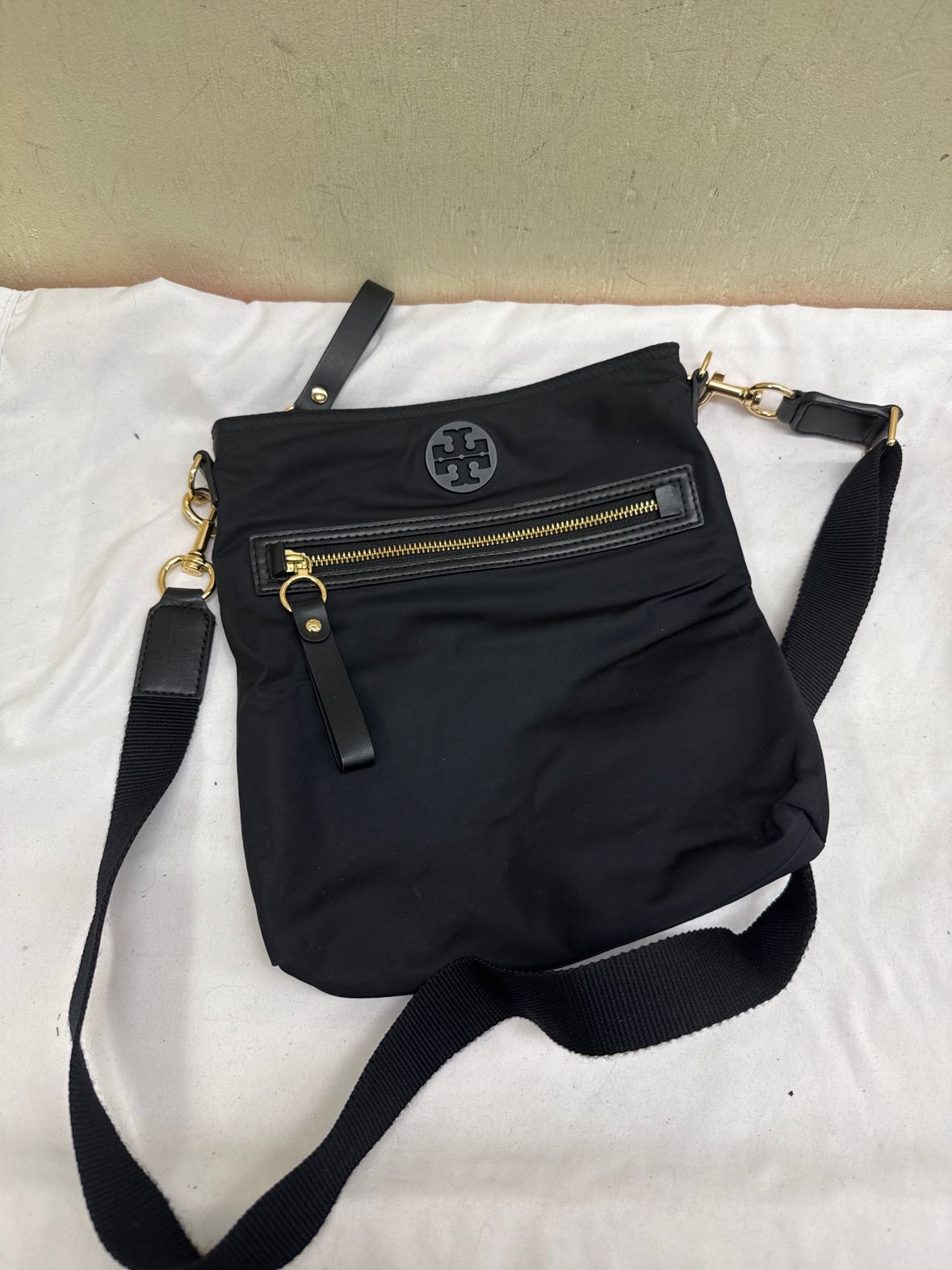 Tory Burch Black Nylon Purse Bag