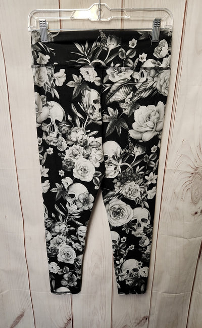 Evolution and Creation Women's Size M Gray Floral Leggings