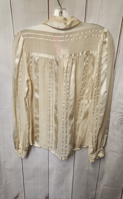 NWT Banana Republic Women's Size S Cream Long Sleeve Top