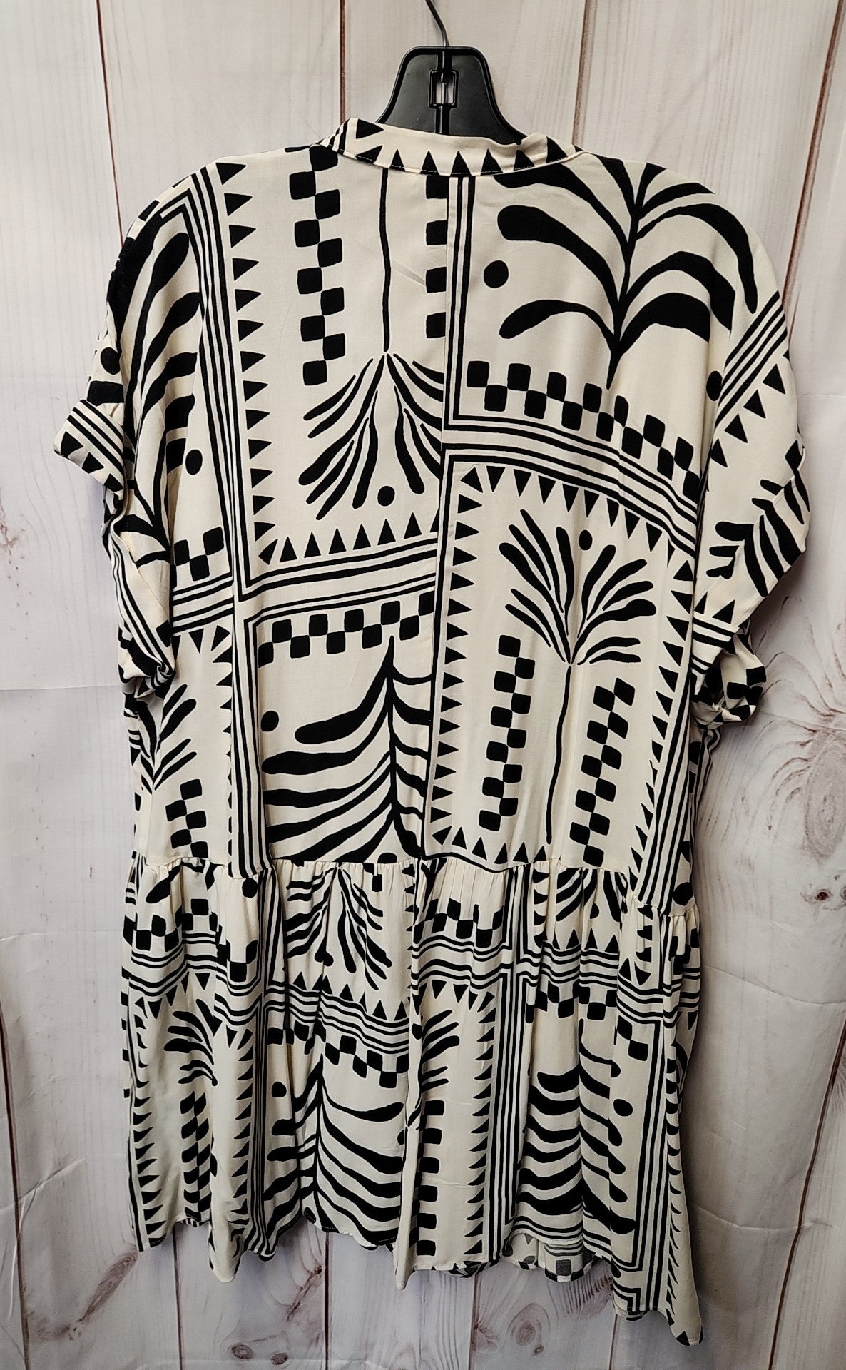 H&M Women's Size L White & Black Dress