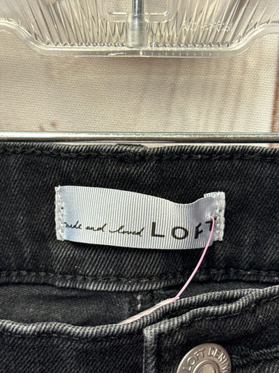 Loft Women's Size 30 (9-10) Black Jeans The Kick Crop