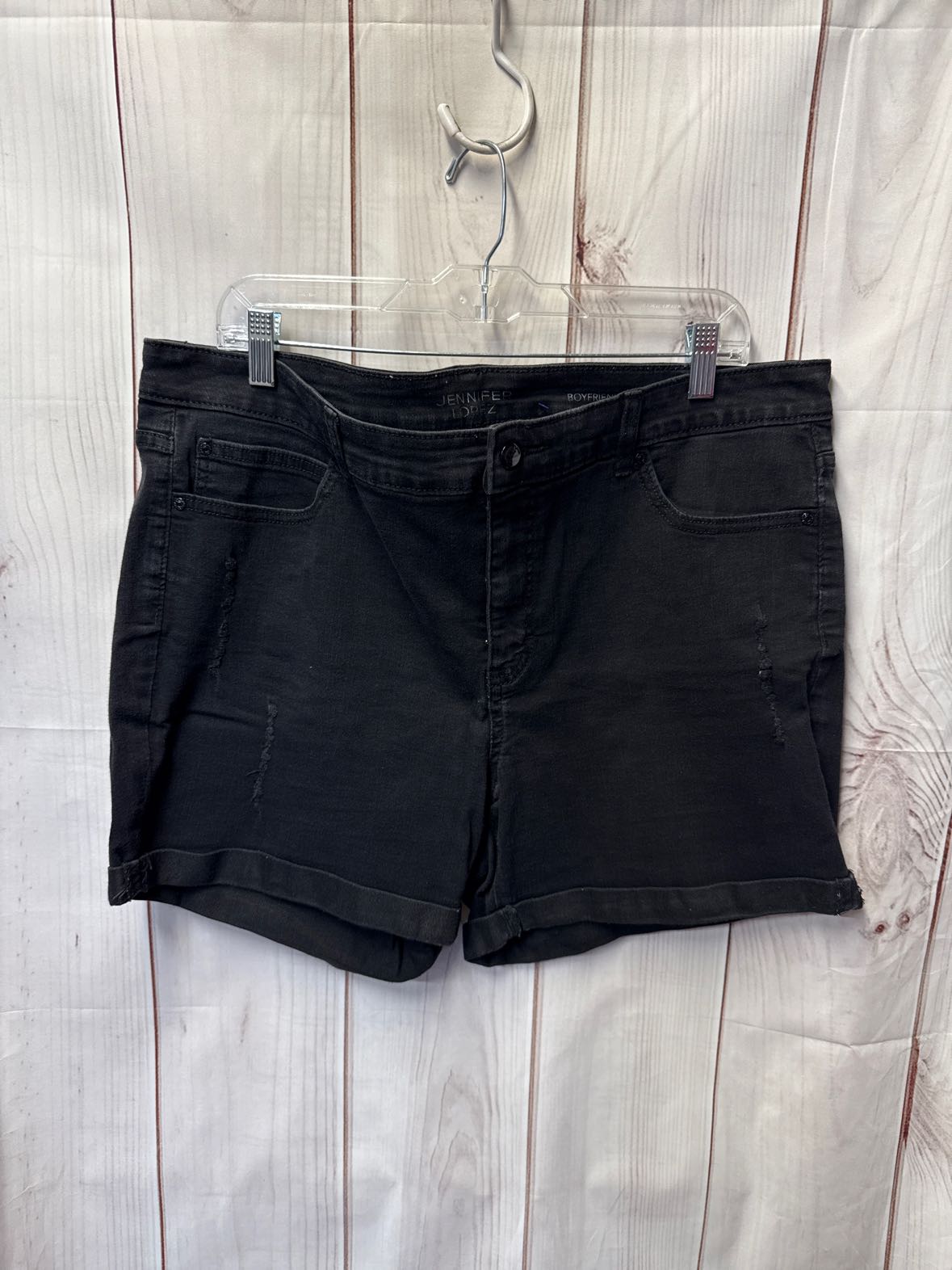 Jennifer Lopez Women's Size 16 Black Shorts Bopyfriend Short