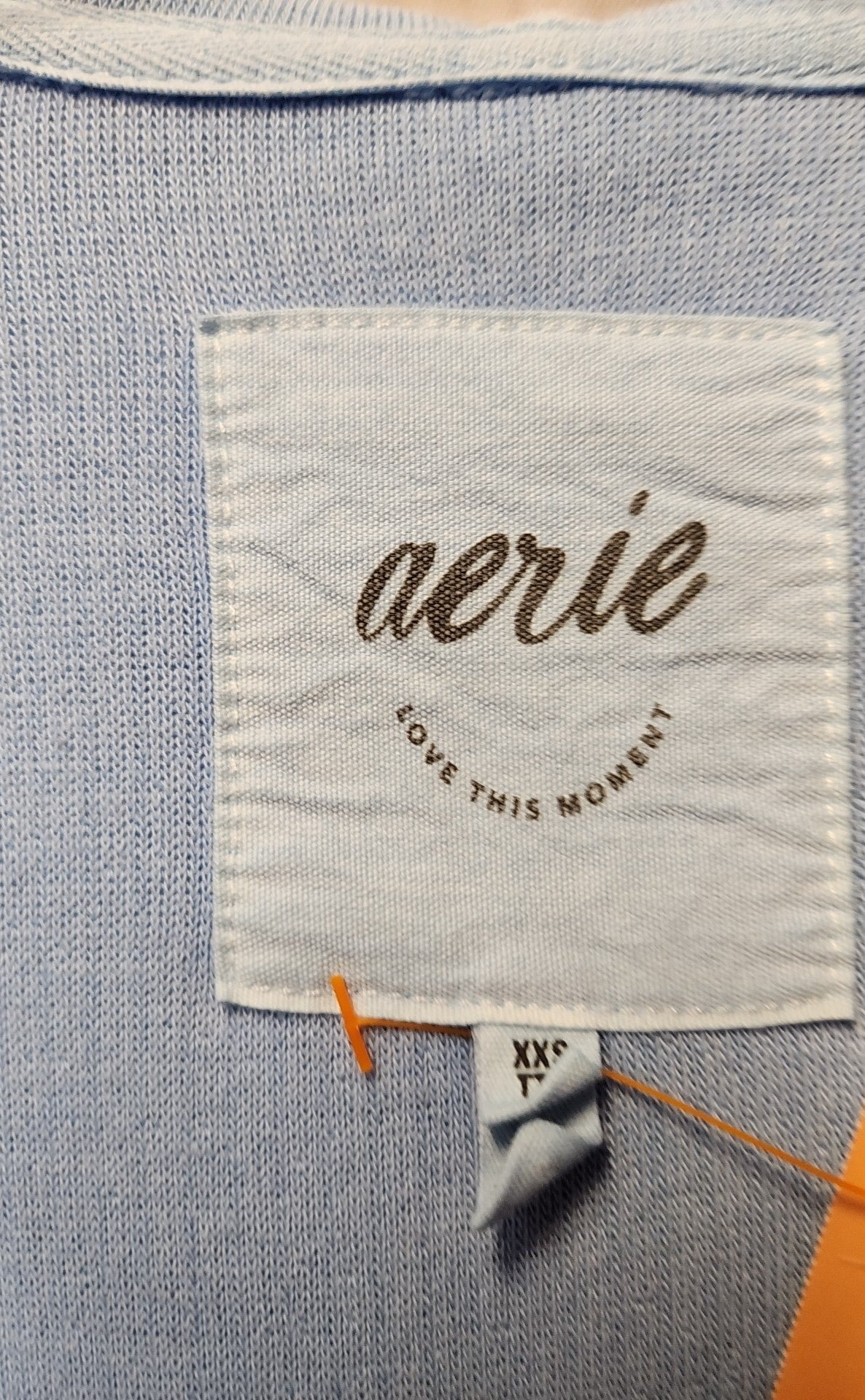 Aerie Women's Size XXS Light Blue Full Zip Hooded Jacket