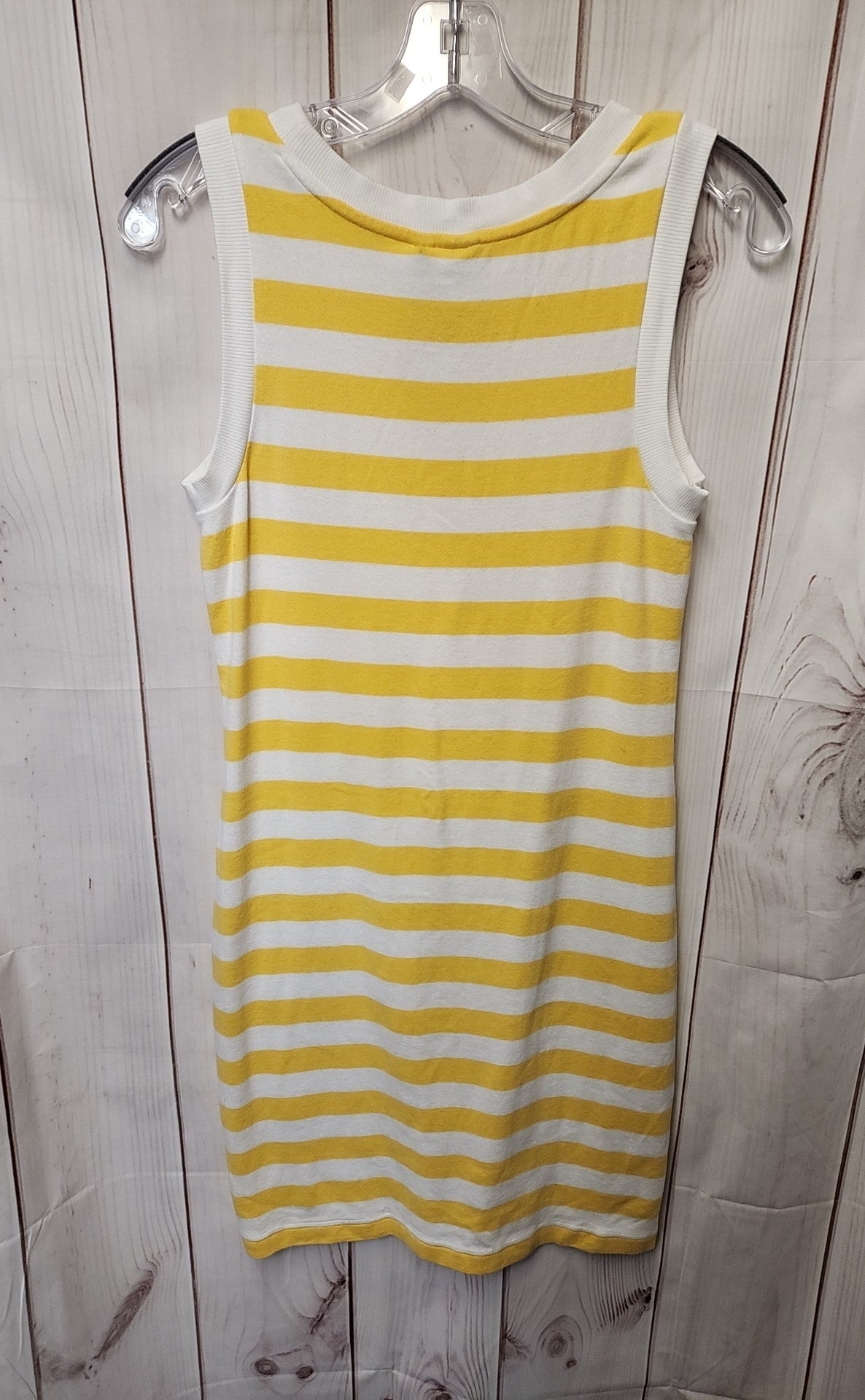 Gap Women's Size S Petite White & Yellow Dress