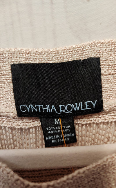 Cynthia Rowley Women's Size M Peach Sleeveless Top