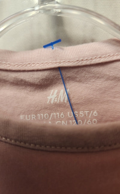 H&M Girl's Size 5/6 Pink Shirt