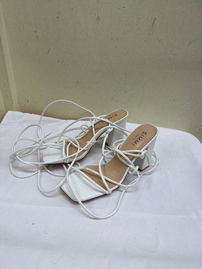 Simmi Women's Size 7 White Sandals Shoes