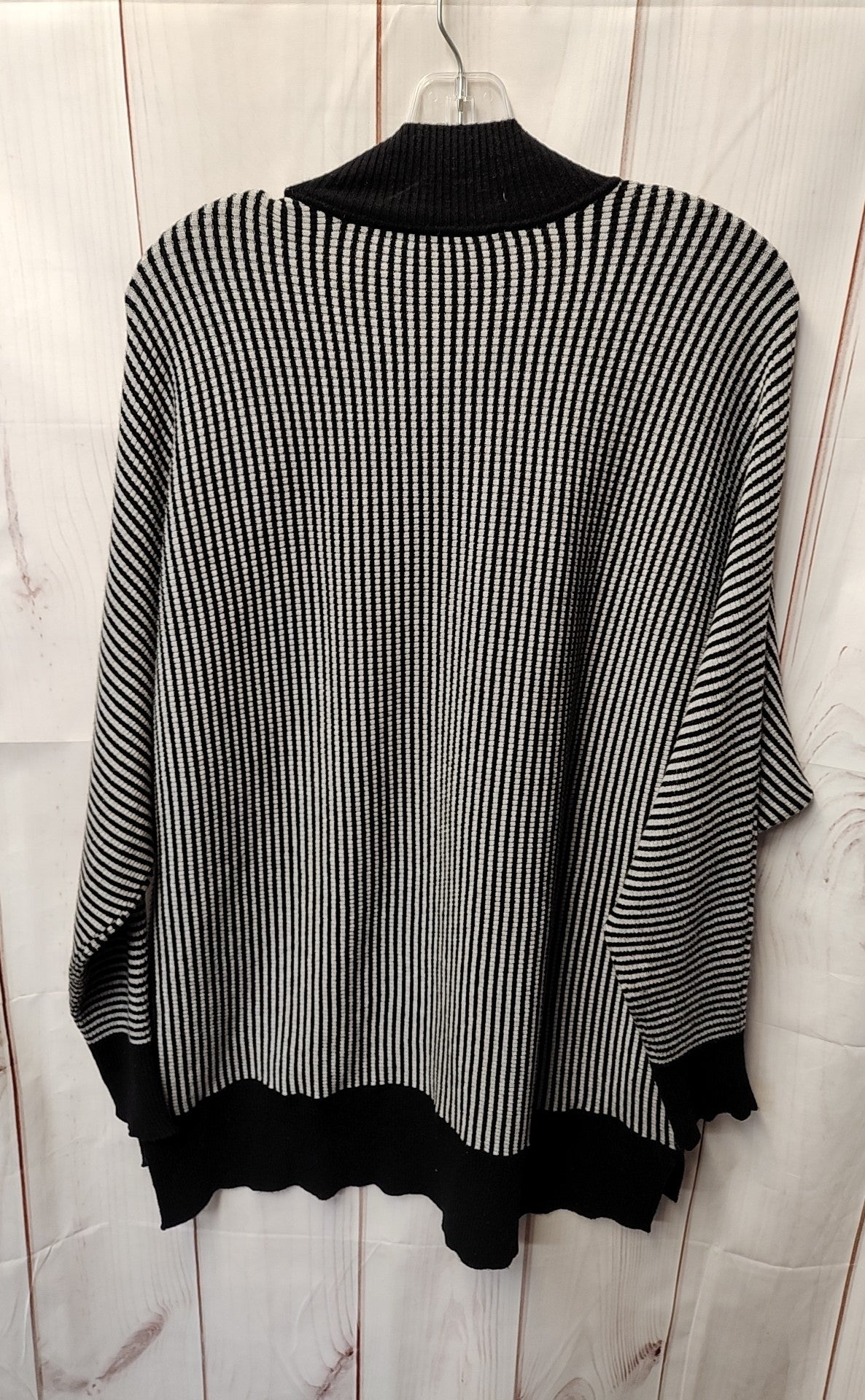 Joan Vass Women's Size L Black & Gray Sweater