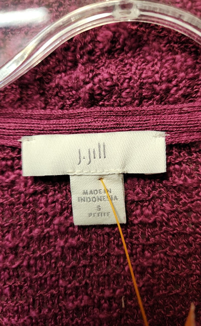 J Jill Women's Size S Petite Purple Cardigan