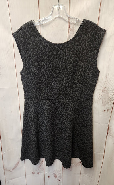 Loft Women's Size 12 Black Animal Print Dress
