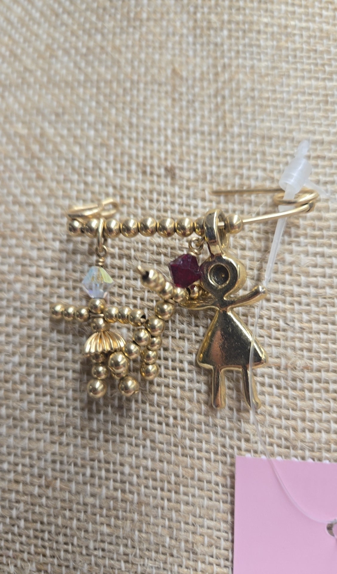 Gold Paperclip Brooch Pin