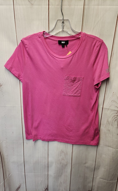 DKNY Women's Size S Pink Short Sleeve Top