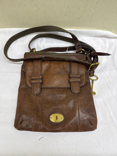 Fossil Brown Leather Purse Bag