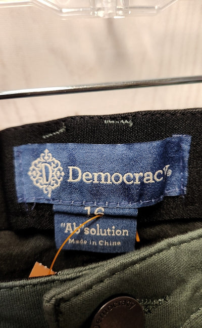 NWT Democracy Women's Size 16 Gray Pants