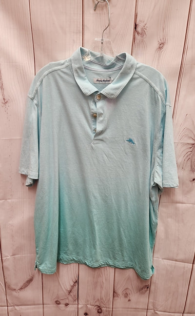 Tommy Bahama Men's Size XXL Turquoise Shirt