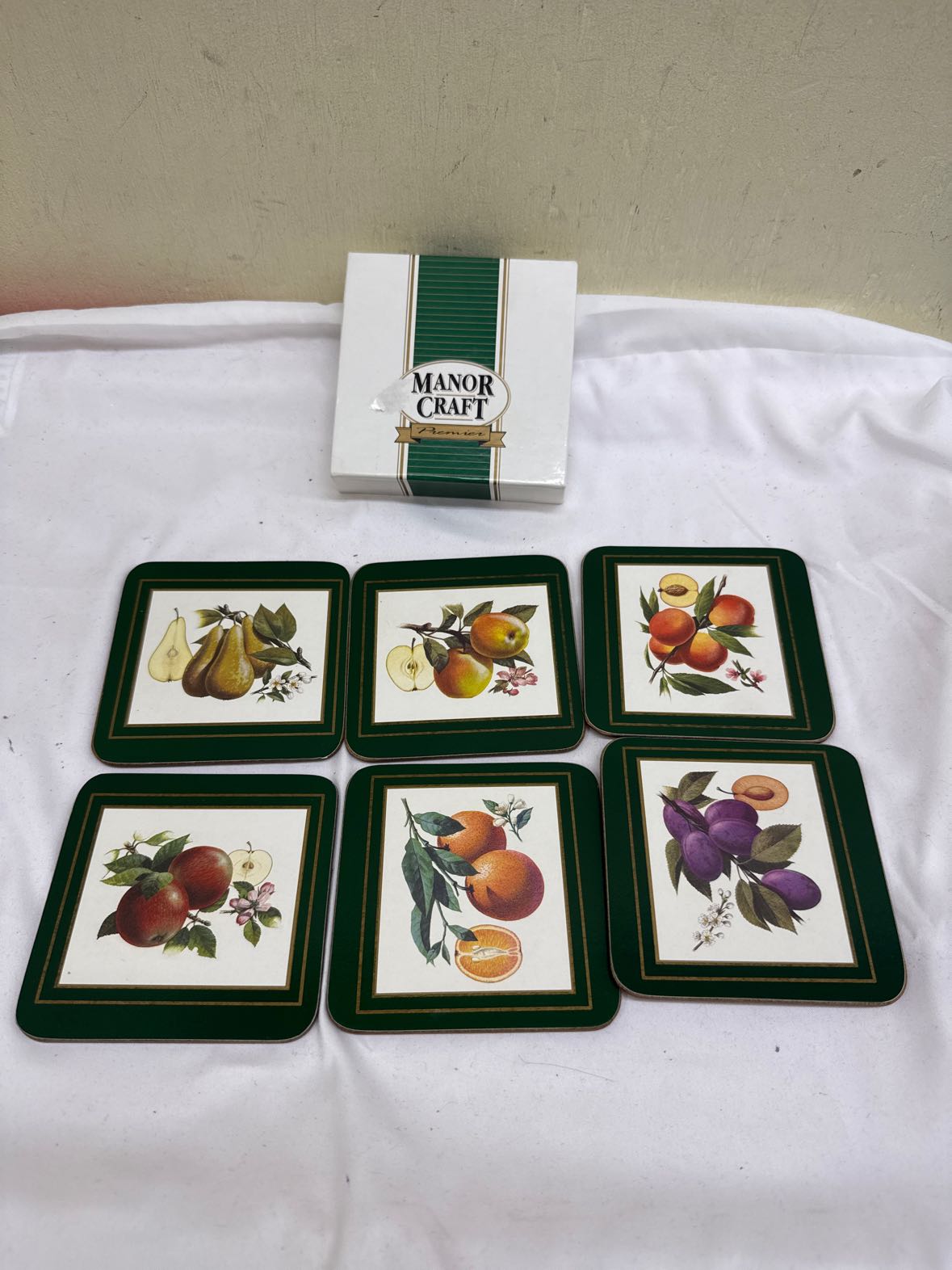 NIB 6PCS Manor Craft Coasters