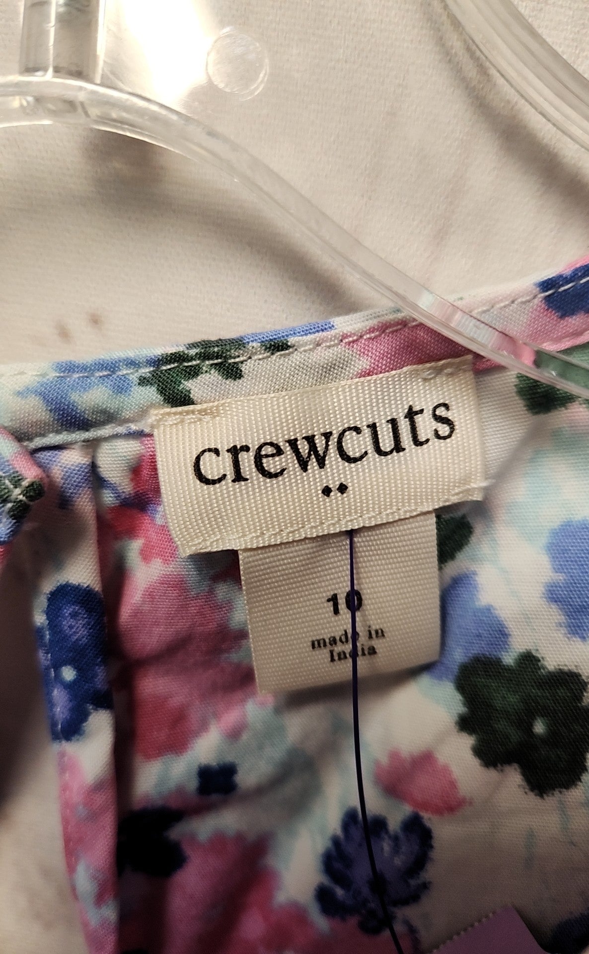 Crewcuts Girl's Size 10 Blue & Pink Dress