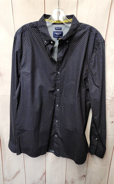 Geometrix Men's Size L Navy Shirt