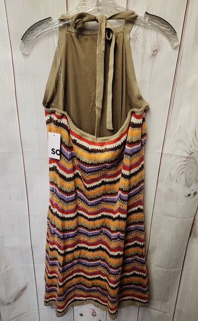 NWT So Women's Size XL Brown Knit Dress