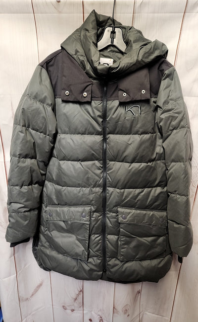 Kari Traa Women's Size L Gray Down Hooded Parka Jacket