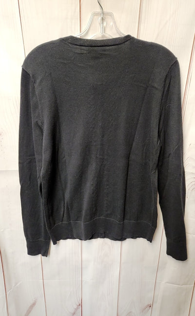 Loft Women's Size L Black Beaded Cardigan