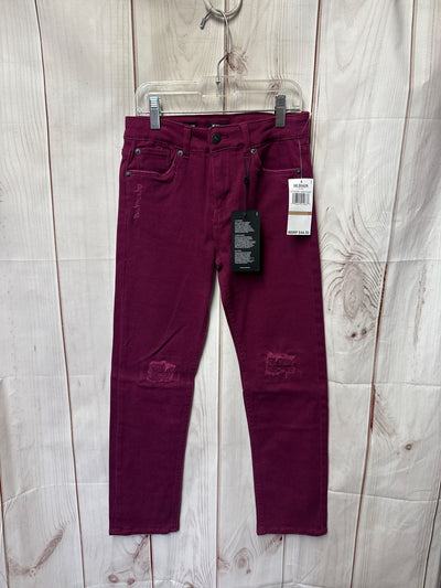 NWT Hudson Girl's Size 12 Purple Jeans High Rise Straight