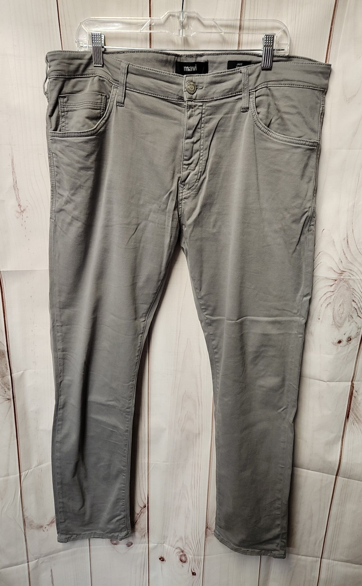 Mavi Men's Size 38x32 Gray Jeans Jake Slim Leg