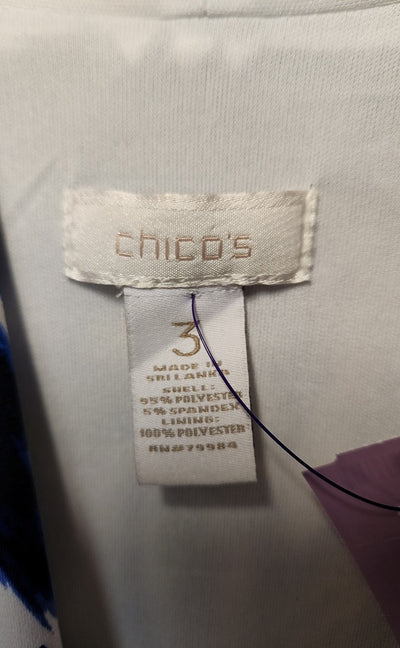 Chico's Women's Size 3 = US XL Blue Dress
