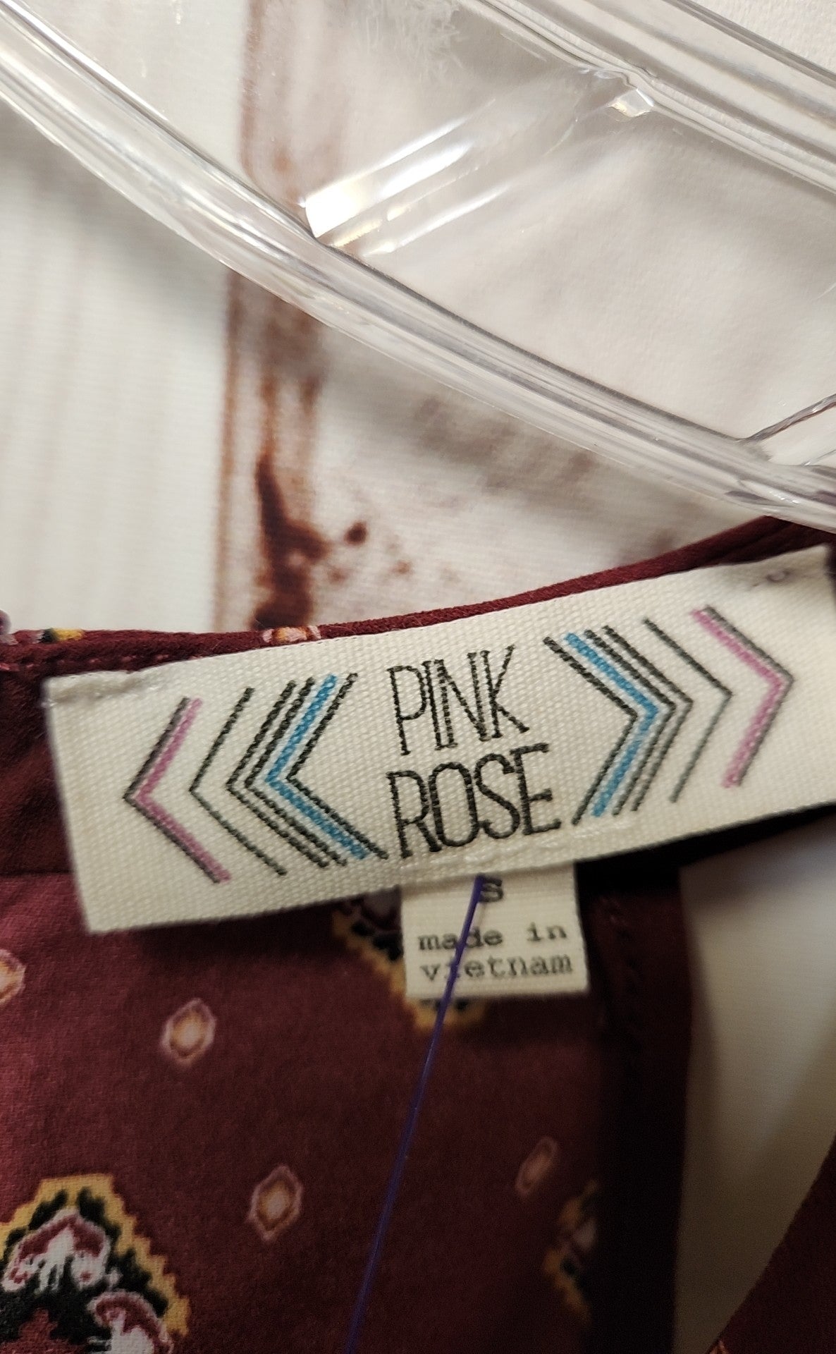 Pink Rose Women's Size S Red Sleeveless Top