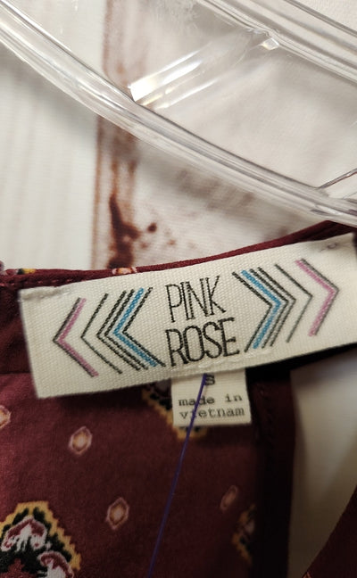 Pink Rose Women's Size S Red Sleeveless Top