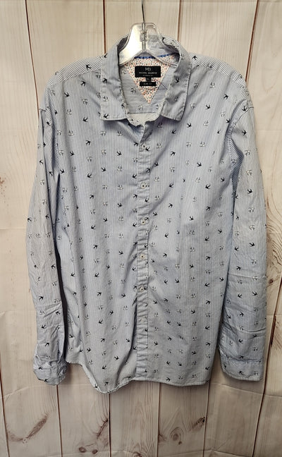 Michael Brandon Men's Size XXL Blue Shirt