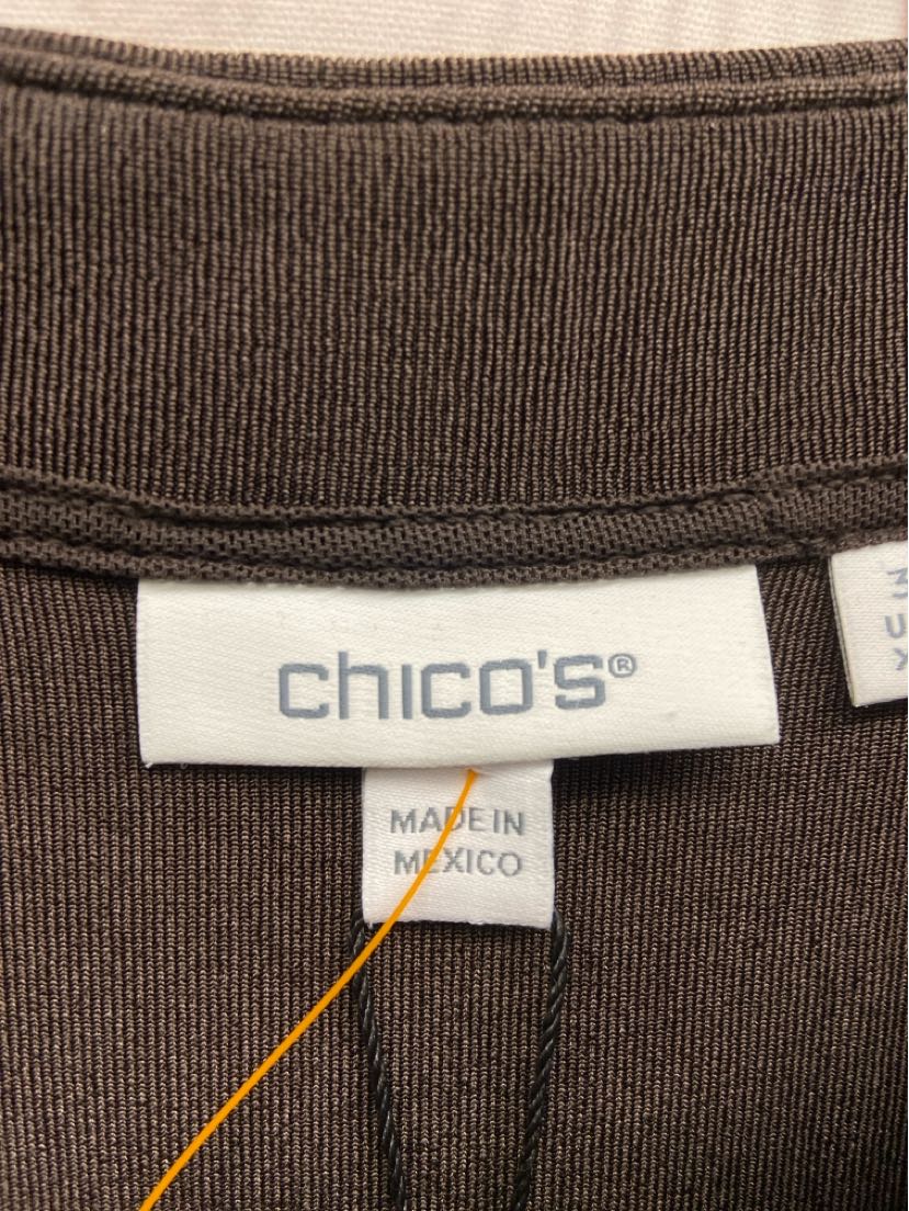 NWT Chico's Women's Size 3 = US XL Brown Dress
