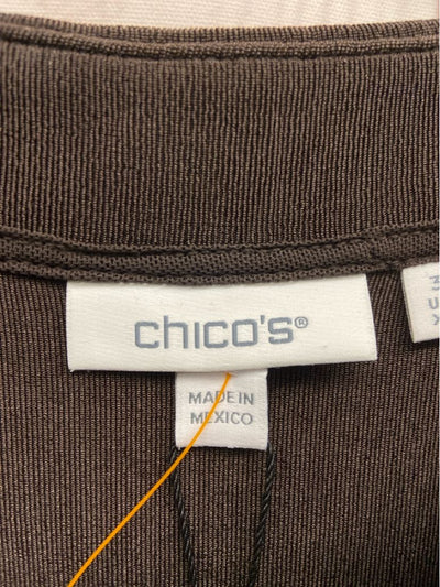 NWT Chico's Women's Size 3 = US XL Brown Dress