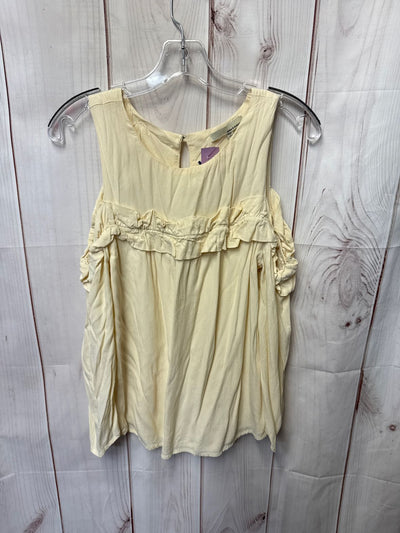 June & Hudson Women's Size S Cream Sleeveless Top